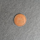 Custom Leather Patches with Optional Hook Fastener - Personalized with Logo, Text, or Initials - Blank Leather Patches