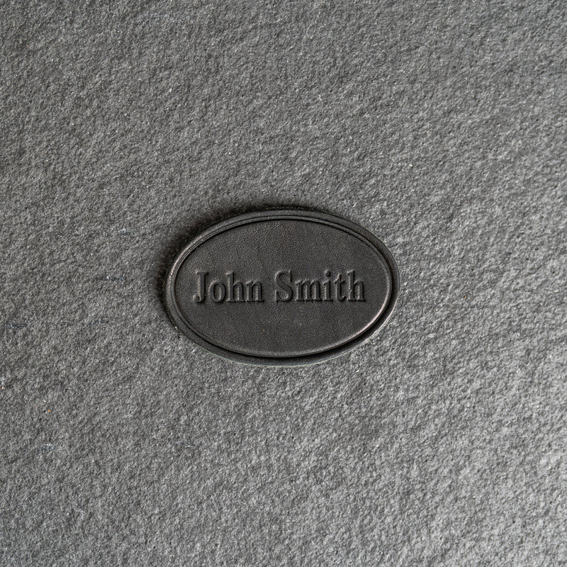 Personalized Leather Patches with Optional Hook Side Fastener - Blank Patches or Personalized with Logo, Image, or Text