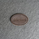 Custom Leather Patches with Optional Hook Fastener - Personalized with Logo, Text, or Initials - Blank Leather Patches