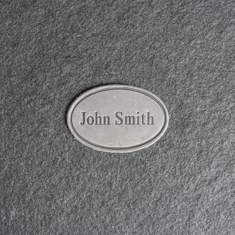 Personalized Leather Patches with Optional Hook Side Fastener - Blank Patches or Personalized with Logo, Image, or Text