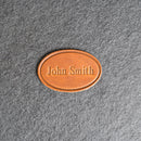 Custom Leather Patches with Optional Hook Fastener - Personalized with Logo, Text, or Initials - Blank Leather Patches