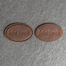 Custom Leather Patches with Optional Hook Fastener - Personalized with Logo, Text, or Initials - Blank Leather Patches