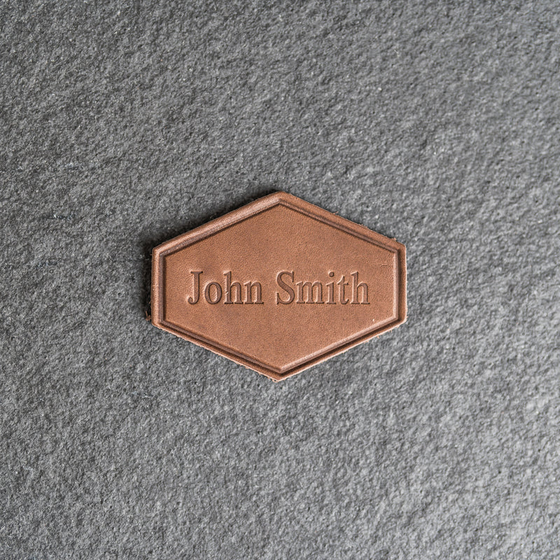 Personalized Leather Patches with optional velcro - Blank Patches or Personalized with Logo, Image, or Text