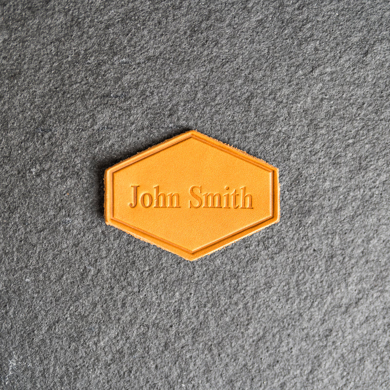 Custom Leather Patches with optional velcro added - Personalized with Logo, Text, or Initials - Blank Leather Patches