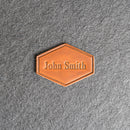 Custom Leather Patches with Optional Hook Fastener - Personalized with Logo, Text, or Initials - Blank Leather Patches