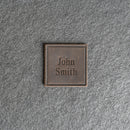 Custom Leather Patches with Optional Hook Fastener - Personalized with Logo, Text, or Initials - Blank Leather Patches