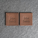 Custom Leather Patches with Optional Hook Fastener - Personalized with Logo, Text, or Initials - Blank Leather Patches