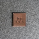 Custom Leather Patches with Optional Hook Fastener - Personalized with Logo, Text, or Initials - Blank Leather Patches