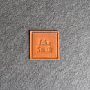 Custom Leather Patches with Optional Hook Fastener - Personalized with Logo, Text, or Initials - Blank Leather Patches