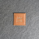 Custom Leather Patches with Optional Hook Fastener - Personalized with Logo, Text, or Initials - Blank Leather Patches