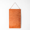 Man in the Arena Leather Wall Sign