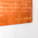 Man in the Arena Leather Wall Sign