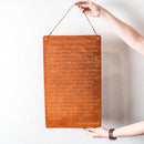 Man in the Arena Leather Wall Sign