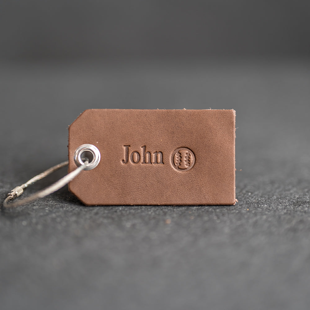 backpack label from leather Personalized Backpack Luggage Tag | Personalized with Name and Symbol