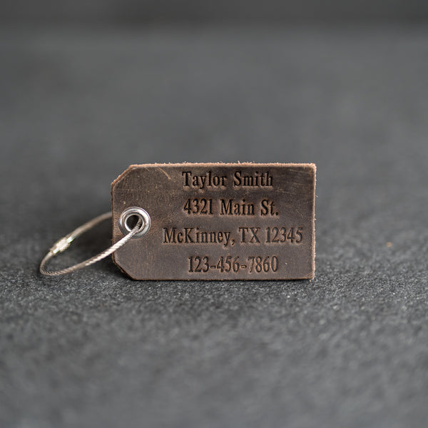 Weddings - Leather Luggage Tags Bridesmaid and Groomsmen Gifts