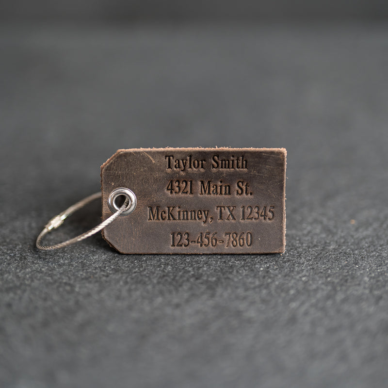 Weddings - Leather Luggage Tags Bridesmaid and Groomsmen Gifts