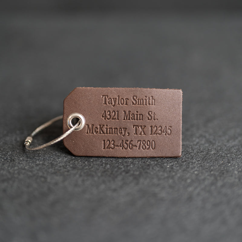 Weddings - Leather Luggage Tags Bridesmaid and Groomsmen Gifts