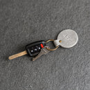 Round Keychain - Double Sided | Personalized Premium Leather Keychain | Custom Key Fob | Leather Gift Handmade in the USA