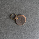 Round Keychain - Double Sided | Personalized Premium Leather Keychain | Custom Key Fob | Leather Gift Handmade in the USA