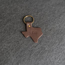 Texas Keychain | Personalized Premium Leather Keychain | Custom Key Fob | Leather Gift Handmade in the USA