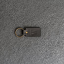 Double-Sided Rectangle Keychain |Personalized Premium Leather Keychain |  Custom Key Fob | Leather Gift Handmade in the USA