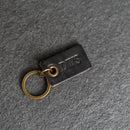 Classic Rectangle Leather Keychain | Personalized Premium Leather Keychain | Custom Key Fob | Leather Gift Handmade in the USA