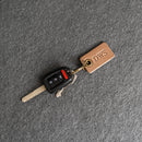 Classic Rectangle Leather Keychain | Personalized Premium Leather Keychain | Custom Key Fob | Leather Gift Handmade in the USA