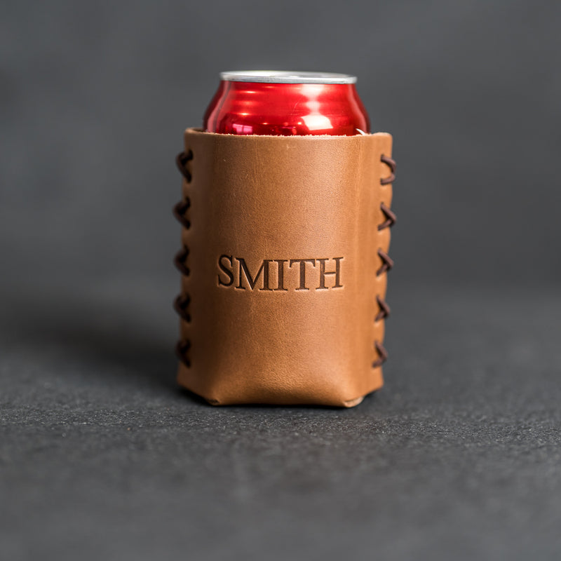 Personalized Leather Can Coozie