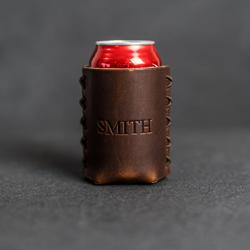 Personalized Leather Can Coozie