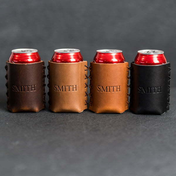 Personalized Leather Can Coozie