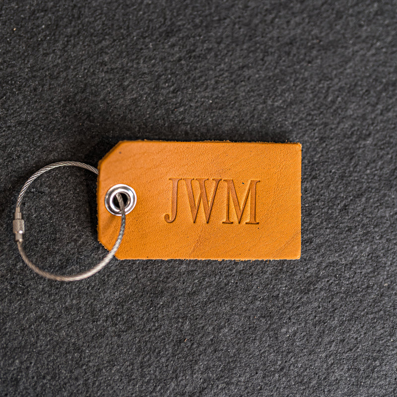 Cheery Mishaps - Personalized Leather Luggage Tags