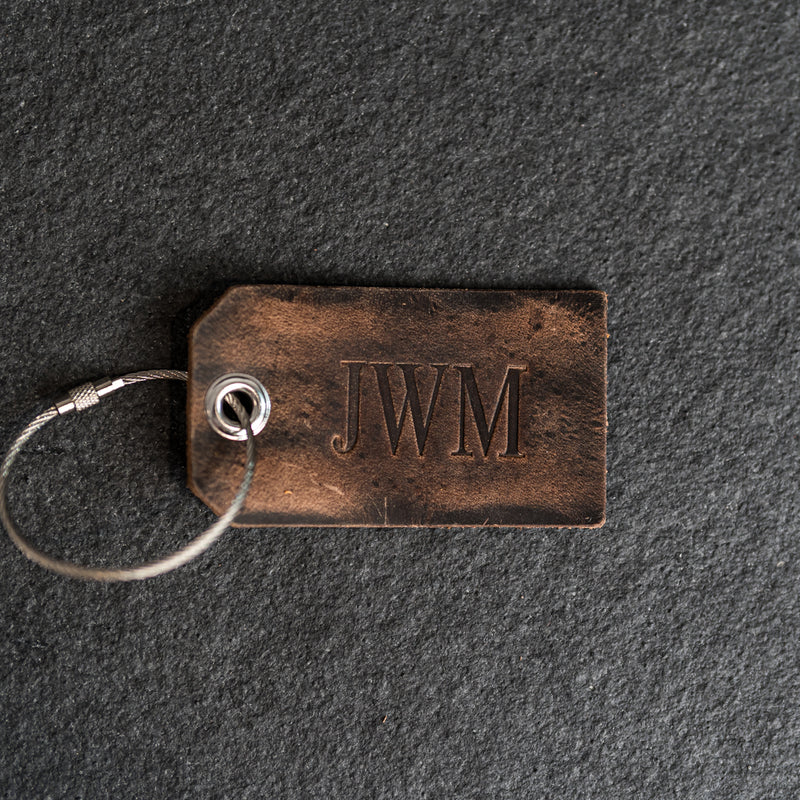 Cheery Mishaps - Personalized Leather Luggage Tags