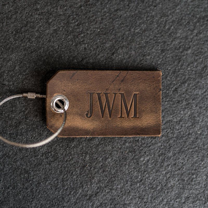 Cheery Mishaps - Personalized Leather Luggage Tags