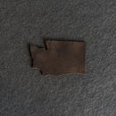 Personalized Washington Shape Leather Patches with Optional Hook and Loop Fastener