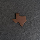 Personalized Texas Shape Leather Patches with Optional Hook and Loop Fastener