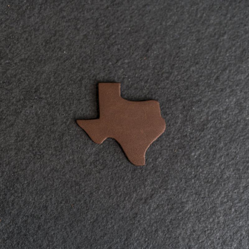 Texas Shape Leather Patches with optional Velcro added