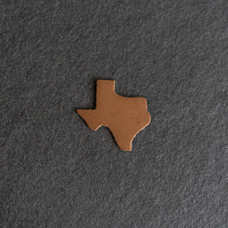 Texas Shape Leather Patches with optional Velcro added