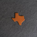 Personalized Texas Shape Leather Patches with Optional Hook and Loop Fastener