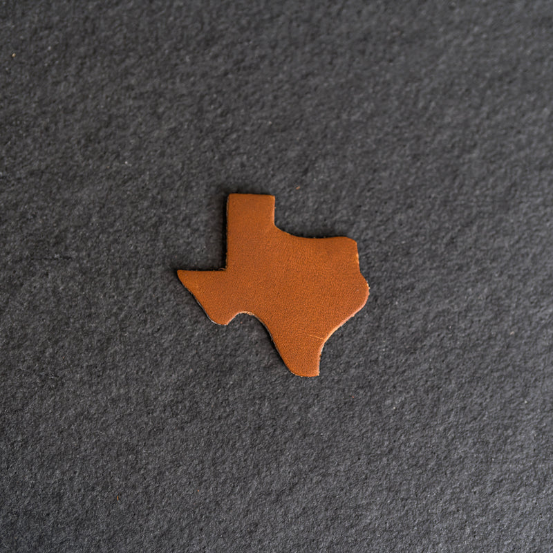 Texas Shape Leather Patches with optional Velcro added