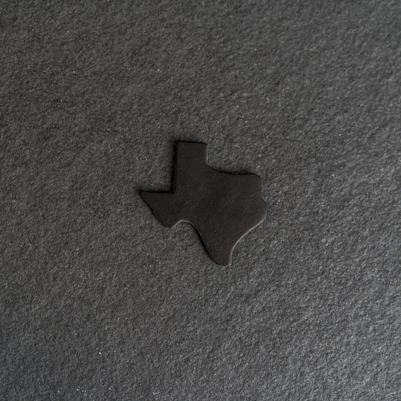 Texas Shape Leather Patches with optional Velcro added