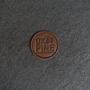 Ox & Pine Circle Leather Patches with Optional Hook and Loop Fastener