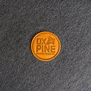 Ox & Pine Circle Leather Patches with Optional Hook and Loop Fastener