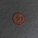 Cool Cat Stamp Design Leather Patches with Optional Hook and Loop Fastener