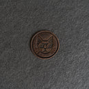 Cool Cat Stamp Design Leather Patches with Optional Hook and Loop Fastener