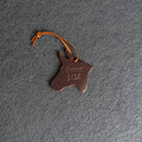 Personalized Leather Christmas Ornament - Ox Shape | Stocking Tags