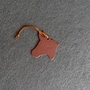 Personalized Leather Christmas Ornament - Ox Shape | Stocking Tags