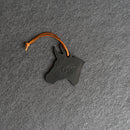 Personalized Leather Christmas Ornament - Ox Shape | Stocking Tags