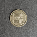 Home Sweet Home Leather Coasters - 4" Round - Sold individually or as a Set of 4