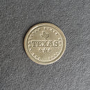 Texas Leather Coasters - 4" Round - Sold individually or as a Set of 4