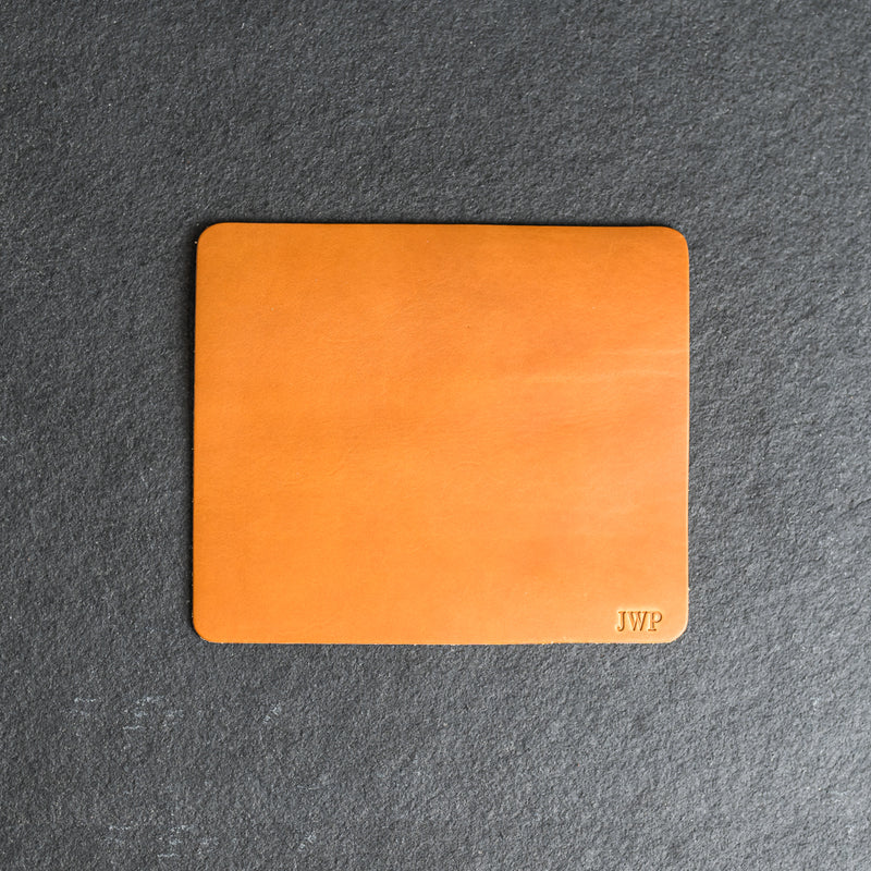 Leather Mouse Pad - Personalized with Initials, Name, or Logo